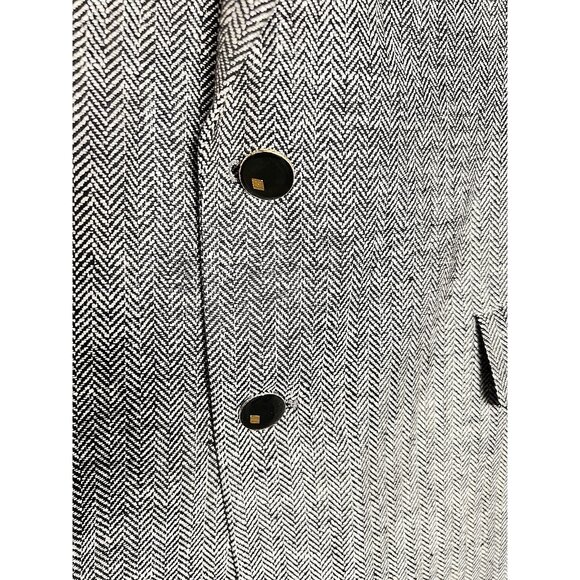 Harry Lebow 100% Silk Sz 41R Herringbone 2-Button Sport Coat Blazer Jacket Korea - Picture 8 of 16